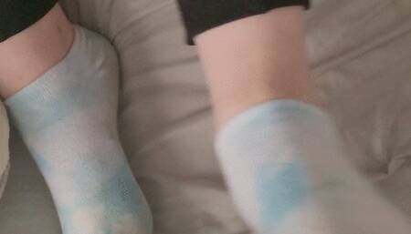 Rubbing His Dick With My Feet