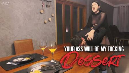 Nara serves a huge dildo as dessert for Hex`s dinner (720 EN-sub)