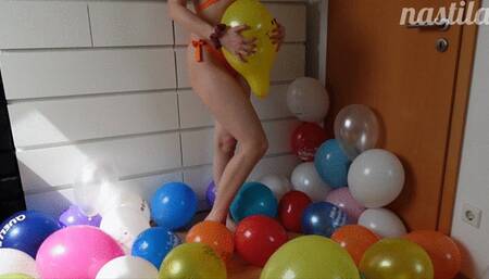 hardcore balloon stomping