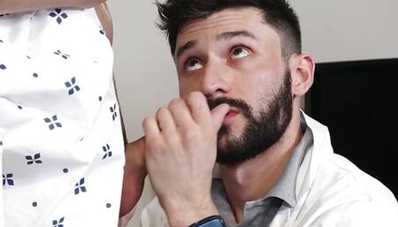 The Creepy Doctor Extract Semen From The Cutest Boy On Campus For Scientific Purposes - DoctorTapes