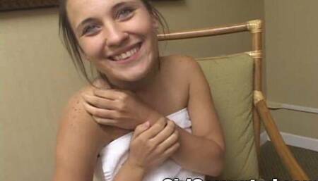 Asmr Young Sierra Snow Shy Girl Bath Towel Interview by Dirty D