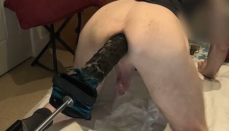 Rammed from behind. Machine fucks my ass hard