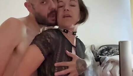 First deepthroat fuck and anal creampie