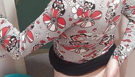 MakssiCD - Marina shows how to hide her cock inside the panties