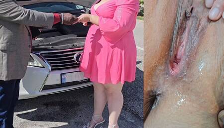 Mobile Mechanic Stop to Give Assistance With Car, but He Ended up Filling My Pussy With His Cum