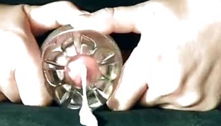 Fucking Flashlight in close up and powerful cum on your face