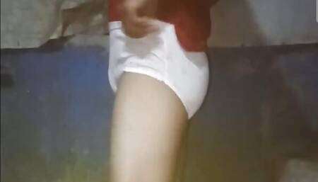 Wearing mom panties