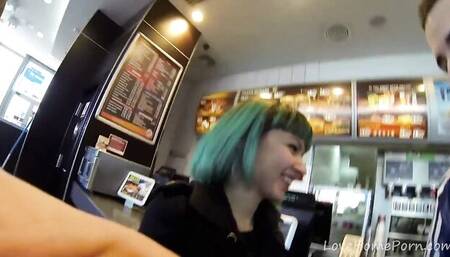 Flashy Eris Maximo at green hair video