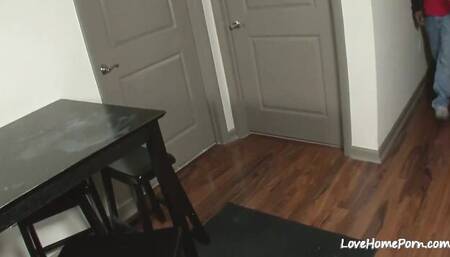 Interracial scene with talented wench from Love Home Porn