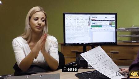 Exquisite Cecile's office porn