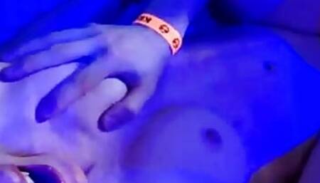 Nearly get caught while eating stepmoms pussy in the sauna