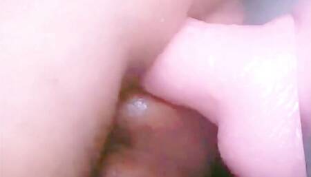 Twink plays with fat dildo