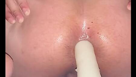 Twink pounds dildo anal sex Susu sweet