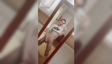 Irish Cute Slut Plays With Her Cock