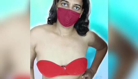 My first Video. See me strip off my bra and show my boobs!