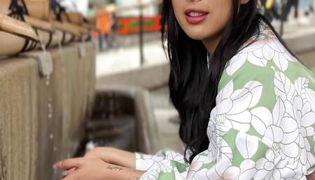 Asian Girl in Kimono Gets Fucked in Japan and Creampied