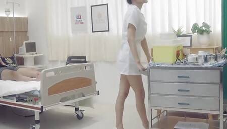 Big breasted big ass nurse and patient having sex in the ward