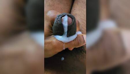 Jerking off on the bed