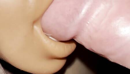 Fucking a rubber mouth