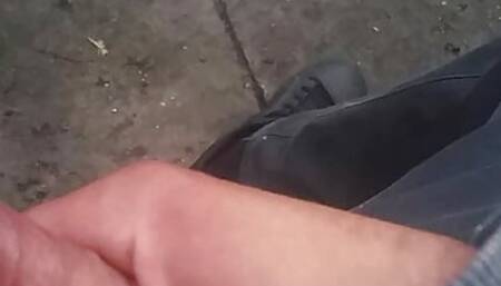 I play with my dick in the park