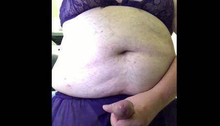 Crossdresser Blasts a Load in Your Face