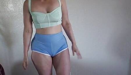 Cameltoe Shorts Workout