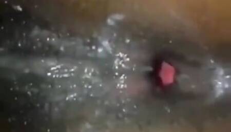 Jamaican teen gets lil ass hole open