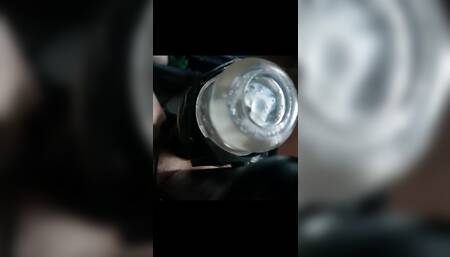 Cum Shot after fucking a pussy doll