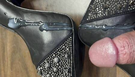 Cum on Steve Madden Pumps