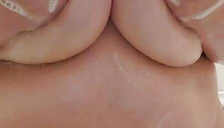 ASMR Soapy BBW with Slippery Natural Tits