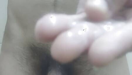 Jerking off. Check the cum....Echl.....