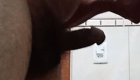 Alber Do Monte Playing With The Stick In The Residential Bathroom - Part 2