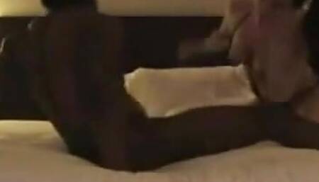 Cuckolds secret Sissys wife riding BBC bull