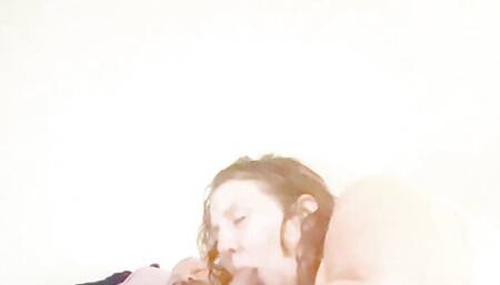 Slutty BBW is horny for his dick!