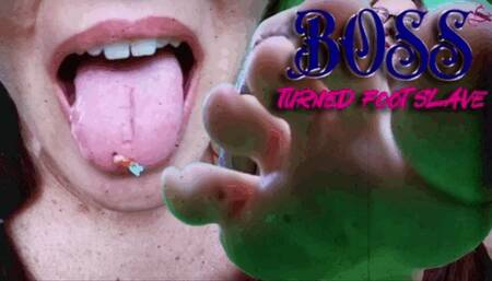 Boss Turned Foot Slave -shrinking- giantess- licking- vore- POV- feet worship- foot fetish- cute toes - Buddahs Playground