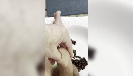 Just putting my thumb in my uncut dick under my foreskin
