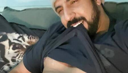 Hot big cock boy cumming a lot after jerking off to his followers