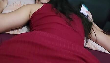 Spanking and choking a beautiful schoolgirl with my penis