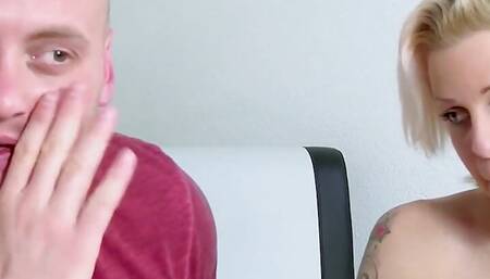 Blonde Amateur Mia Gun Mouthful of Cum