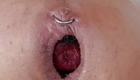Larissa1sexdoll. Into the black hole.  Mega gape. Double ass piercing.