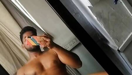 Desi Gay jerks off his big cock