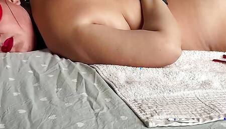 BDSM BONDAGE OF SUBMISSIVE SLUT & BRINGING HER TO SQUIRTING ORGASM. SHE MOANS & GROANS WITH BLISS. HAIRY PUSSY ORGASM SQUIRT.