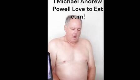 Andrew Powell Eating His Cum Again!