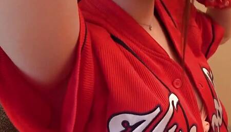 Shiori works an event companion staff and she loves watching baseball