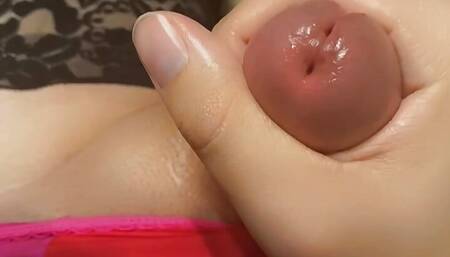 Louise in pink panties fingering sweet clit