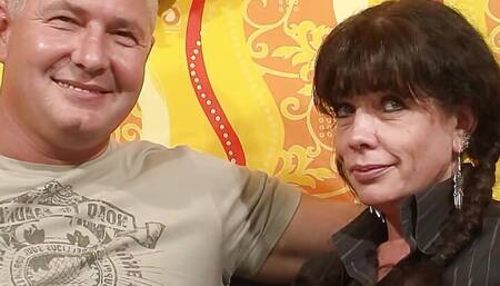 German Husband swap his mature wife with Stranger for her first MMF 3Some