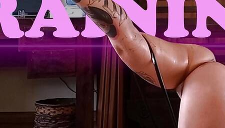 I want my stepbrother to fuck me and I tease him with my sweaty ass