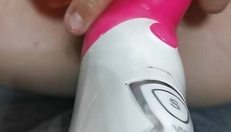 Pussy streched with 2dildos makes me moan and cum cunt feels brutality destroyed