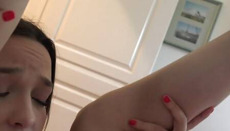 Up close and intimate POV session with Risa May smoking fetish and POV doggystyle and more