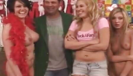 Tiny Tit Cutie Kimberly Kiss Fucks Fan Dick with Amy Brooke N Cassidy Lynn Big Tits!